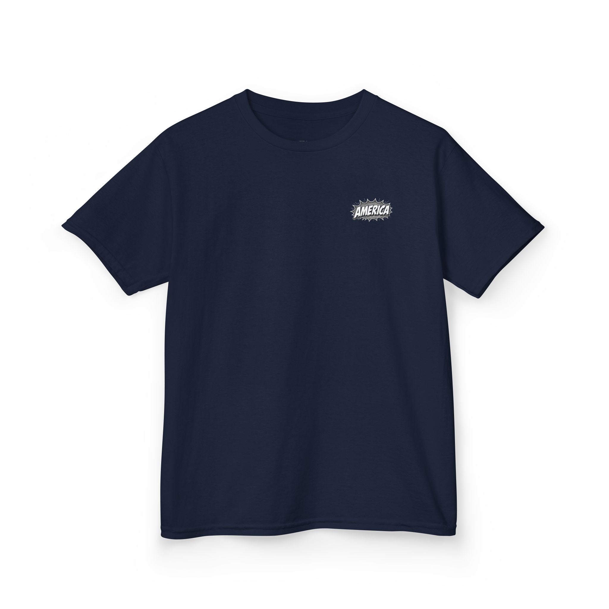 America Comic Book History Kids Tee Printify
