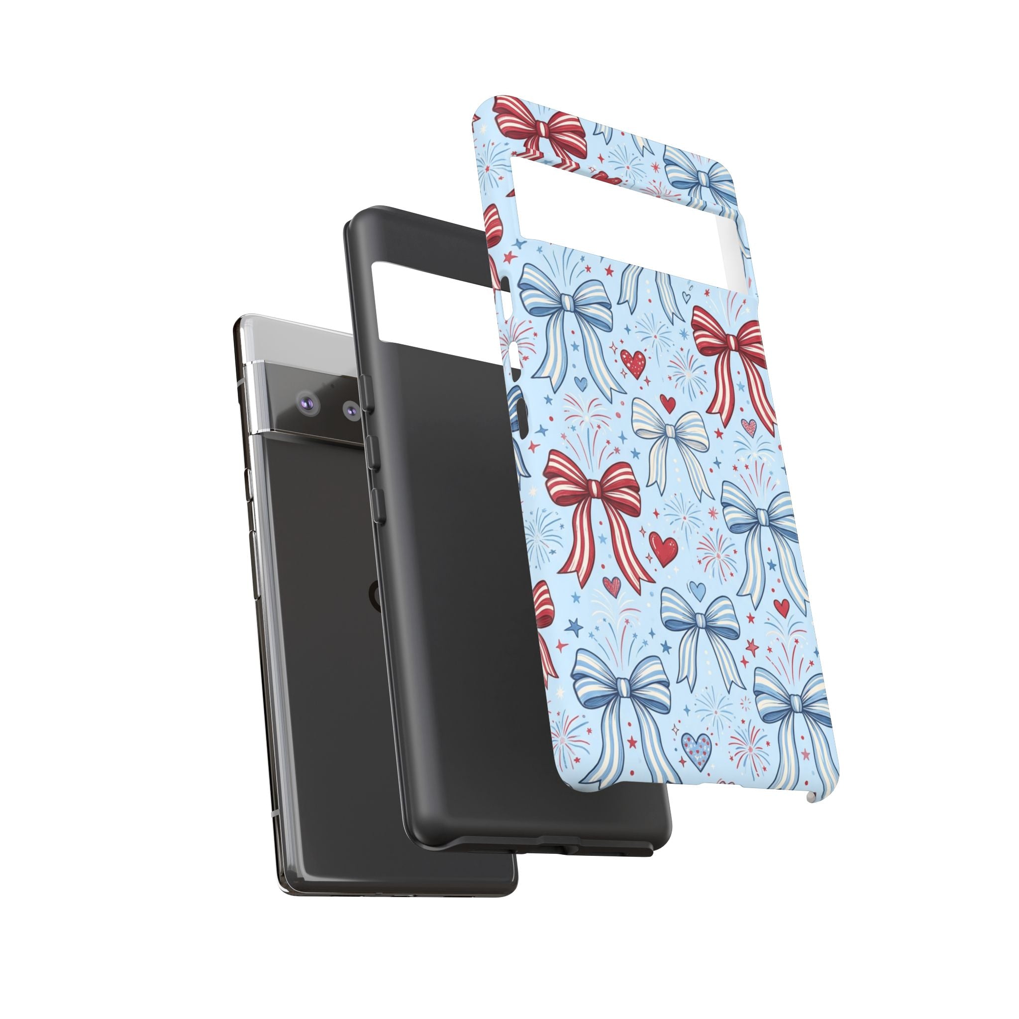 Patriotic Coquette Bows & Fireworks Phone Case Printify