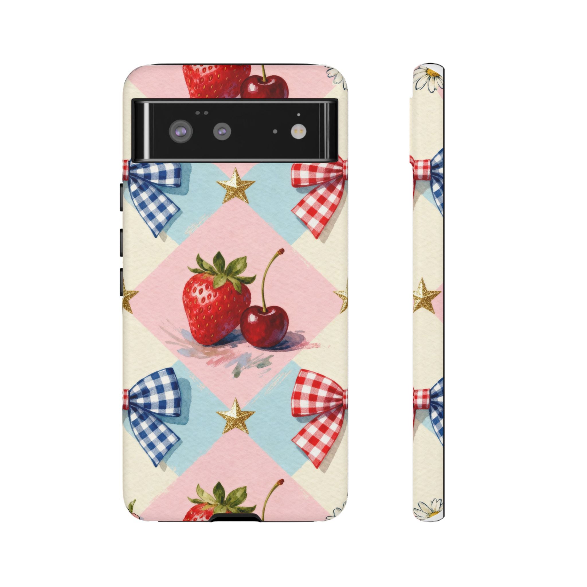 Americana Coquette Cherry Picnic Phone Case Printify