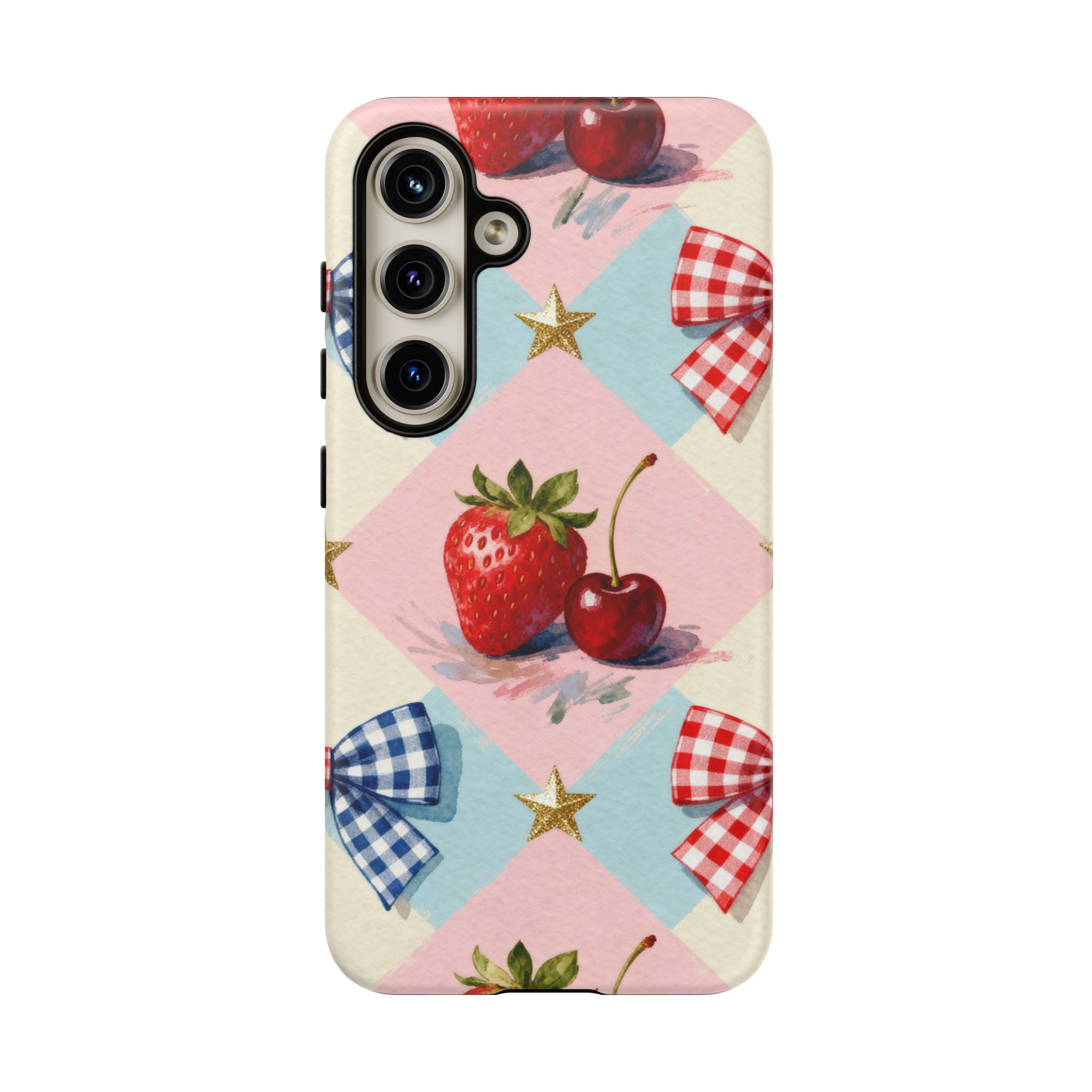 Americana Coquette Cherry Picnic Phone Case Printify