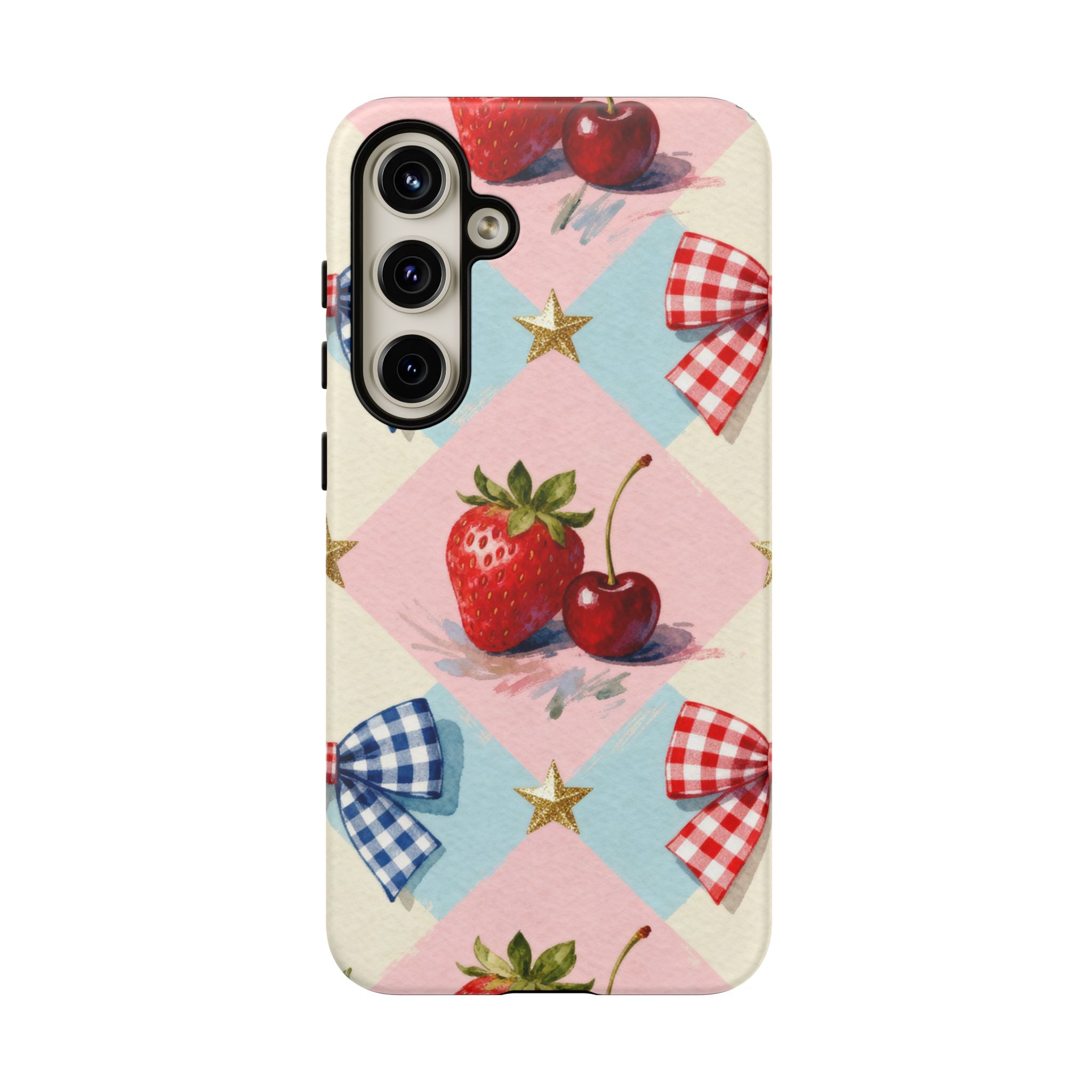 Americana Coquette Cherry Picnic Phone Case Printify