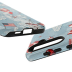 Americana Coquette Cherry Bow Phone Case Printify