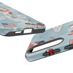 Americana Coquette Cherry Bow Phone Case Printify