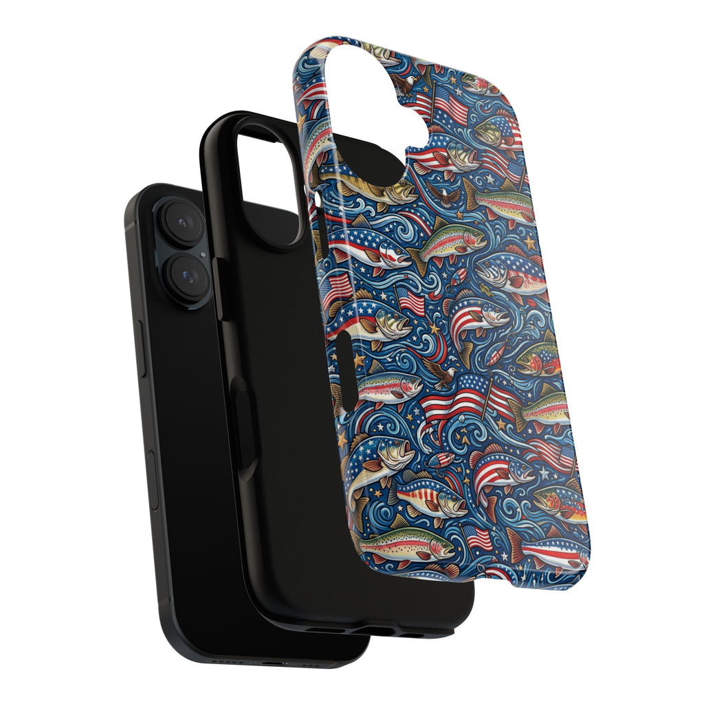 Patriotic Fishing Waters Phone Case Printify