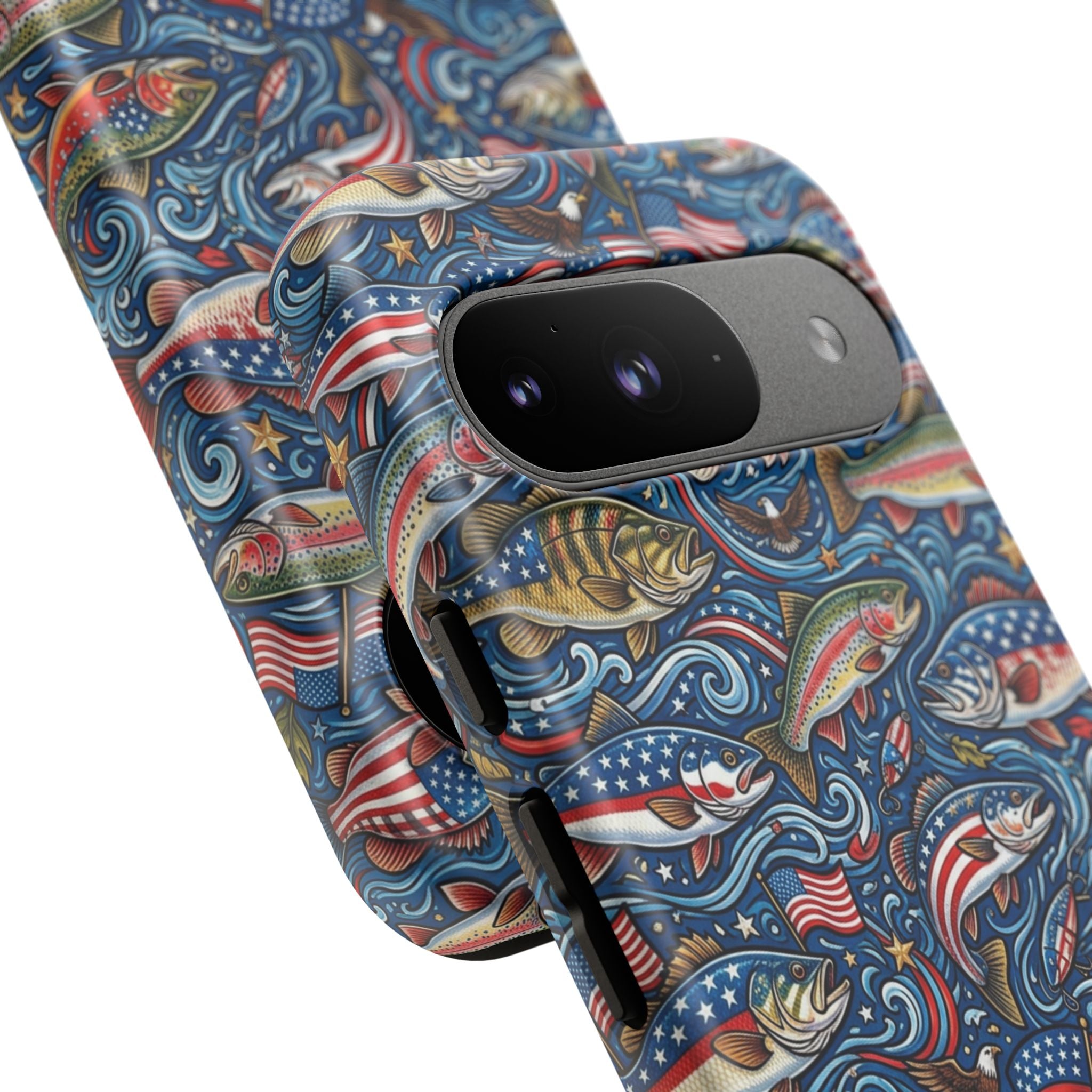 Patriotic Fishing Waters Phone Case Printify