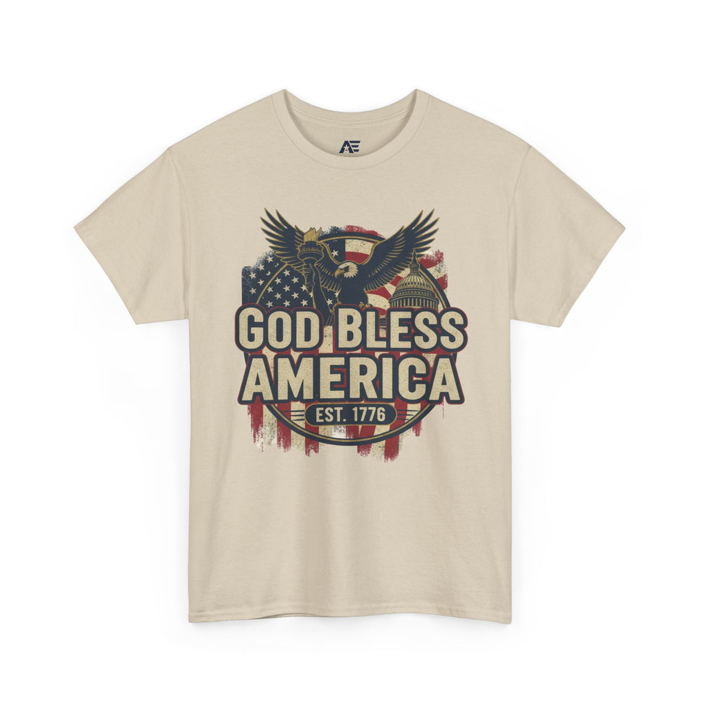 God Bless America 1776 Patriotic T-Shirt – Vintage American Heritage Tee