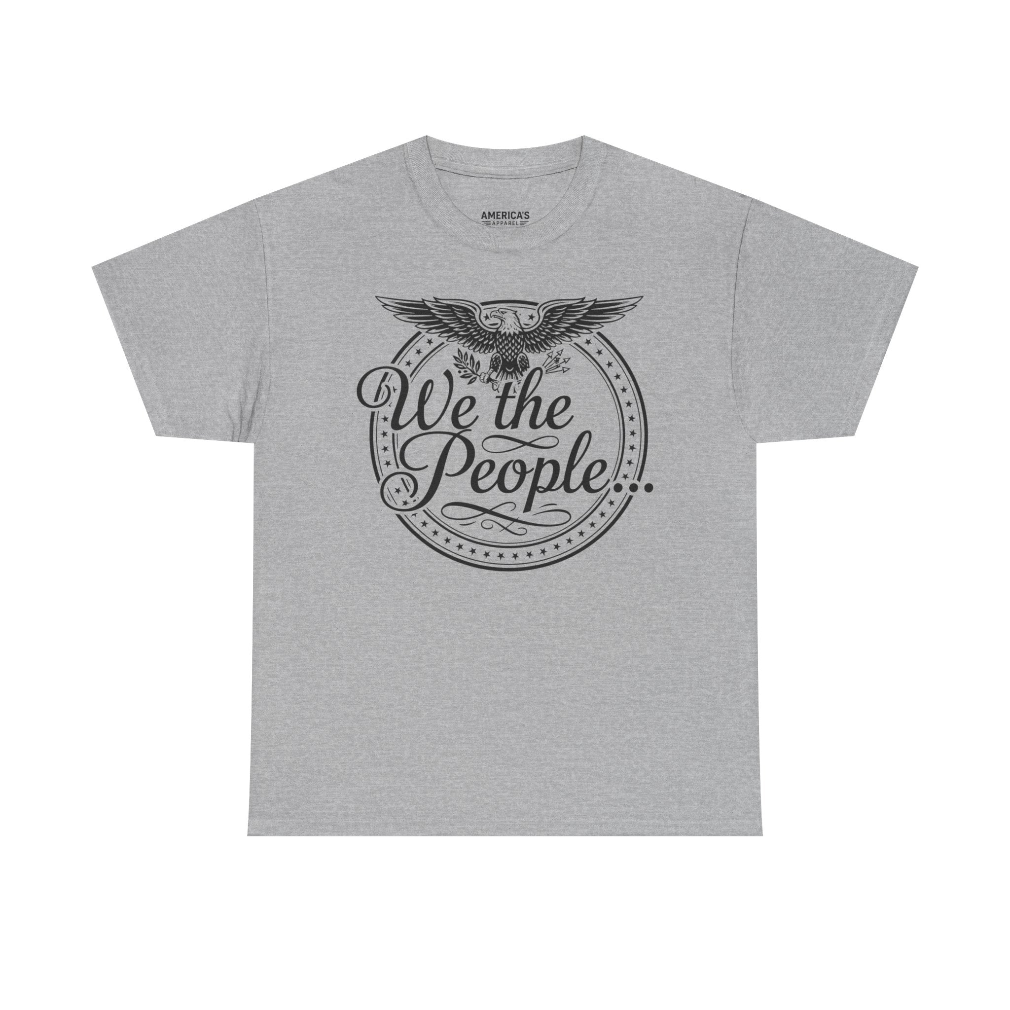 We The People Patriotic Seal T-Shirt – Unisex Heavy Cotton Tee Printify