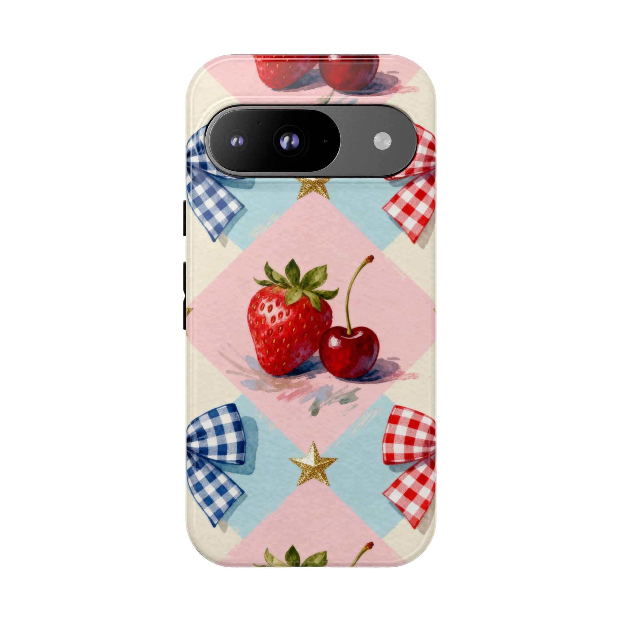 Americana Coquette Cherry Picnic Phone Case Printify