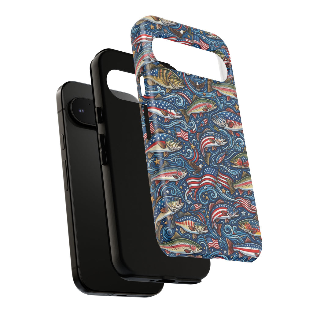 Patriotic Fishing Waters Phone Case Printify