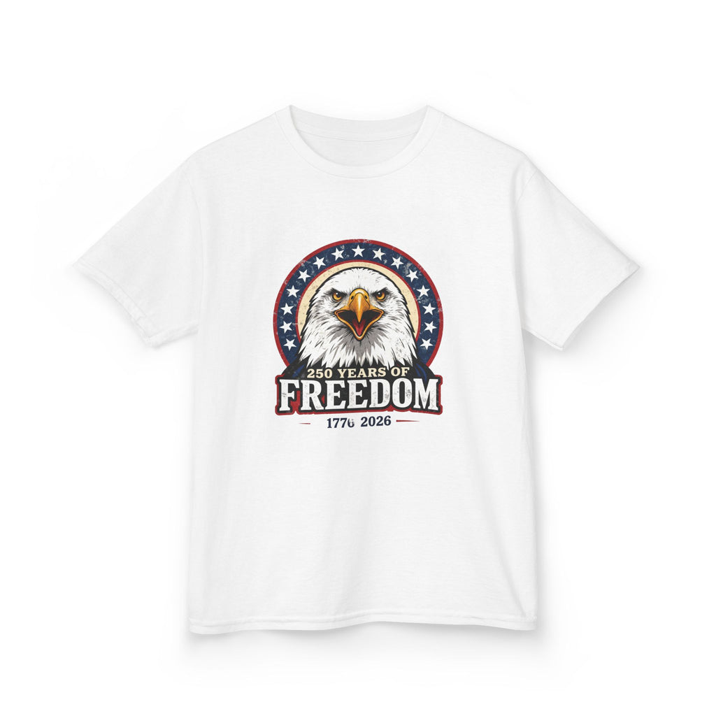 Patriotic Bald Eagle Kids Tee — Freedom Eagle T-Shirt Printify
