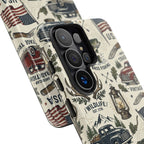 Patriotic Outdoors Phone Case – Bass Fishing & Vintage Americana Case Printify