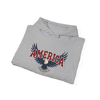 America Eagle Hoodie — Patriotic Bald Eagle Sweatshirt Printify