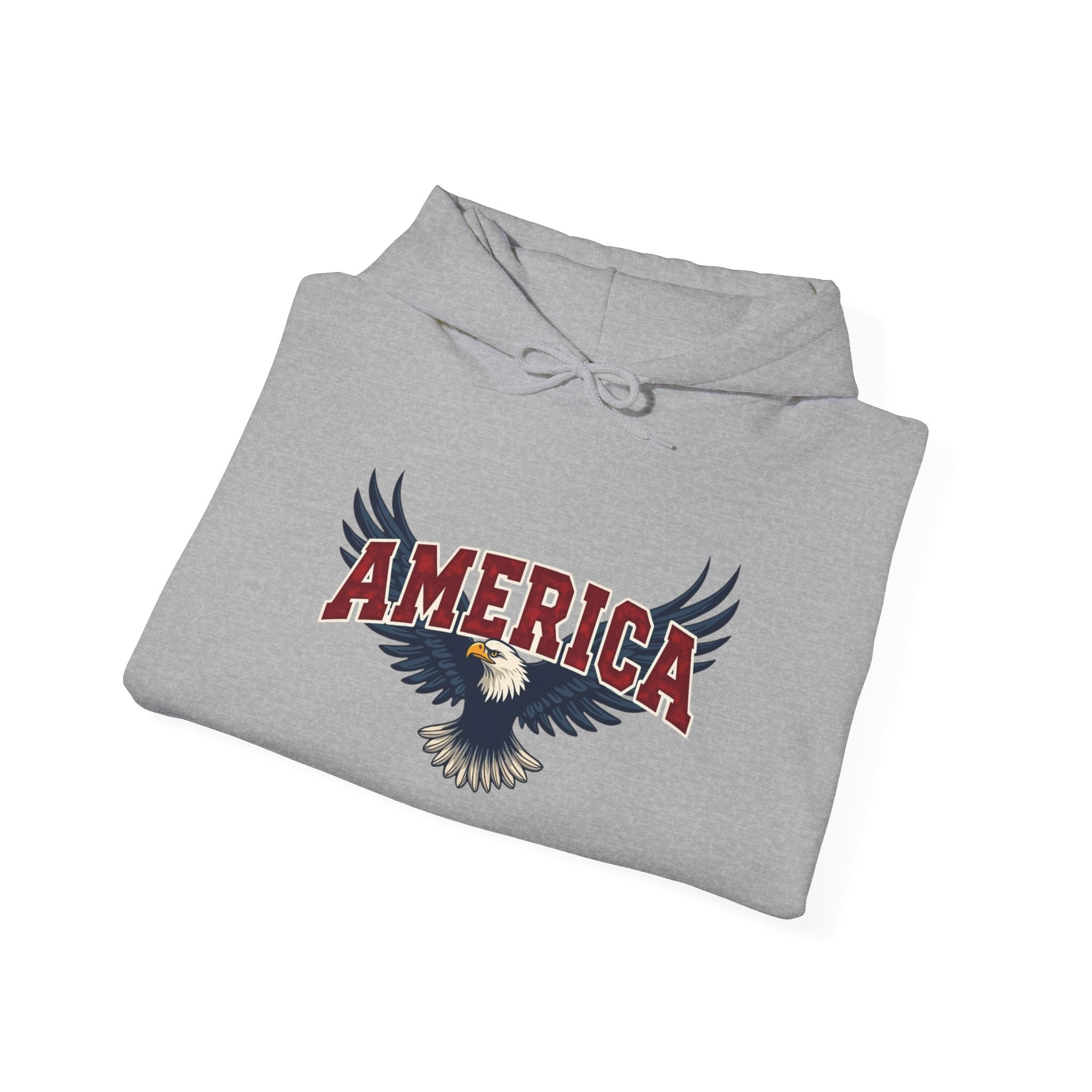 America Eagle Hoodie — Patriotic Bald Eagle Sweatshirt Printify