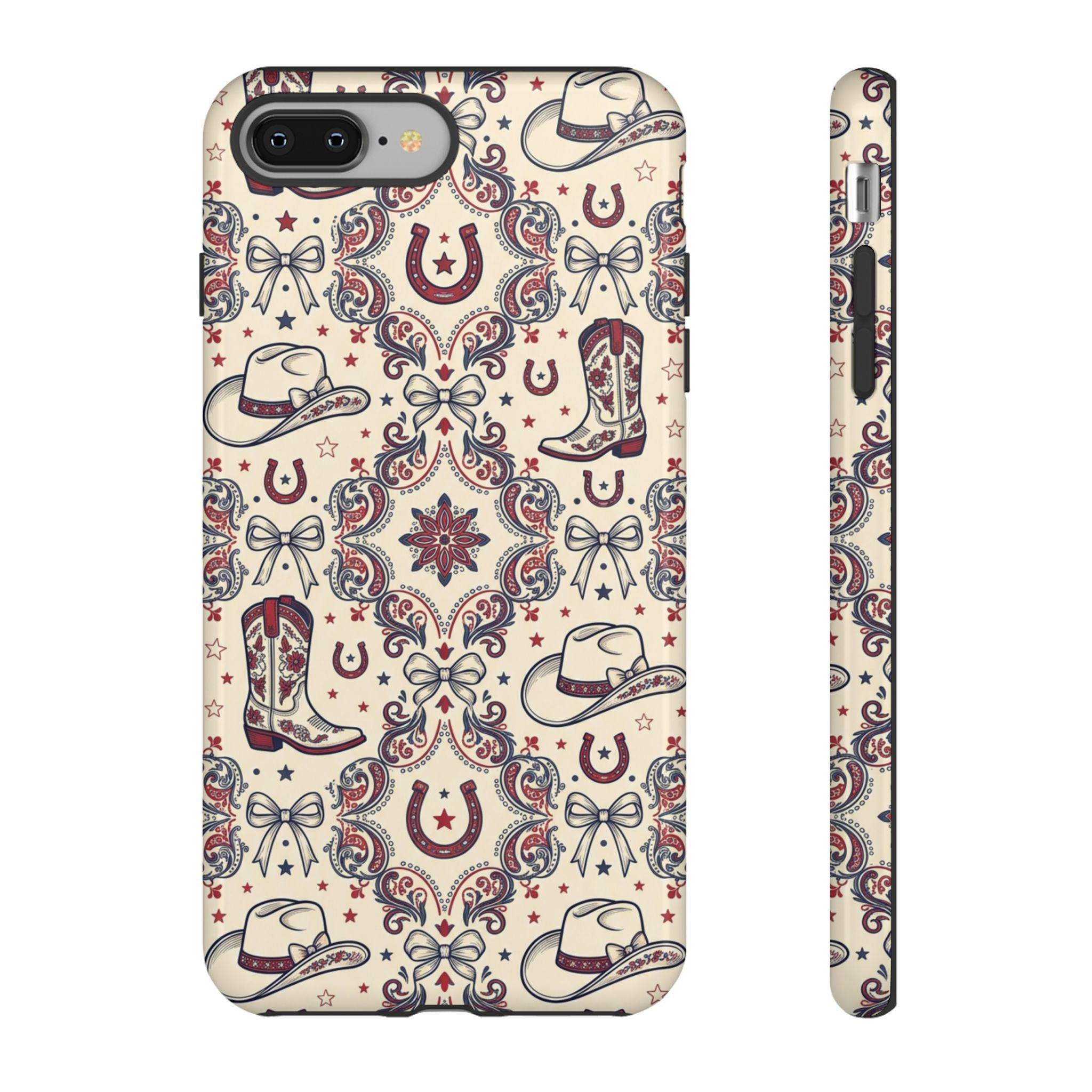 Americana Cowgirl Coquette Phone Case Printify