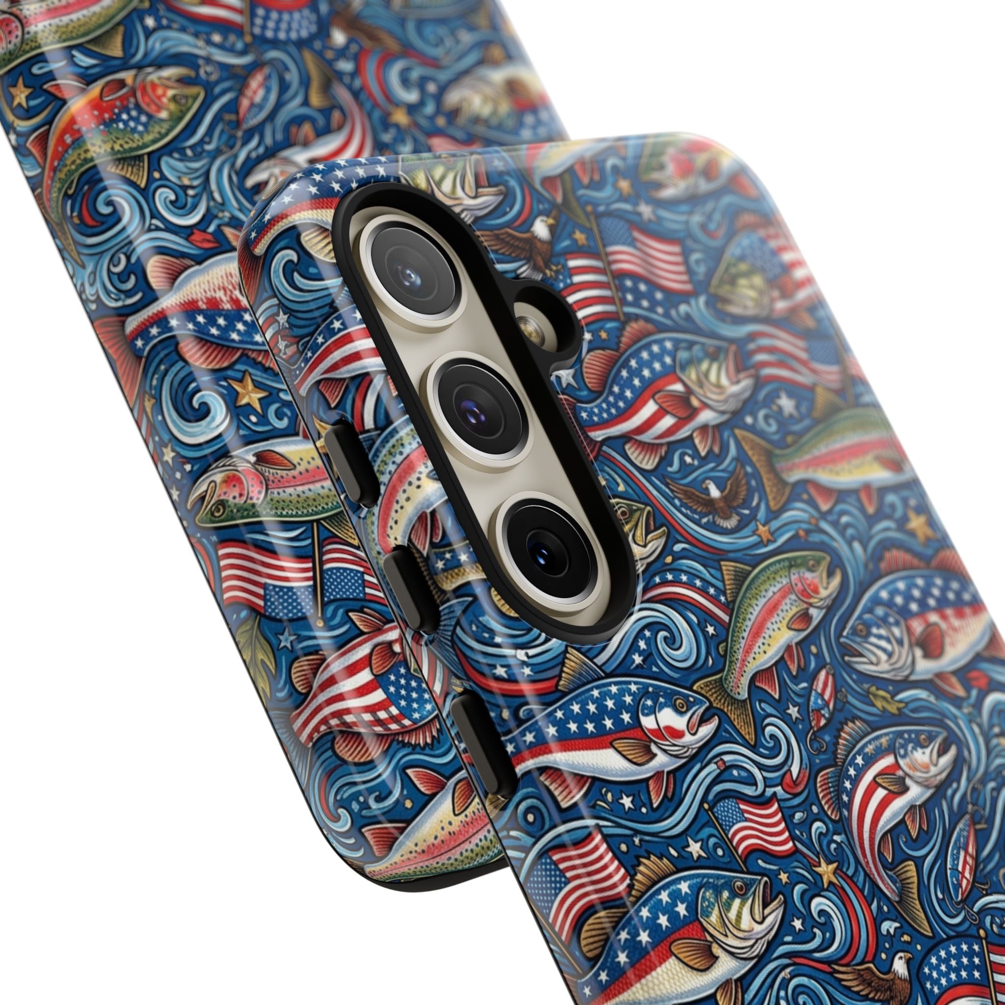 Patriotic Fishing Waters Phone Case Printify
