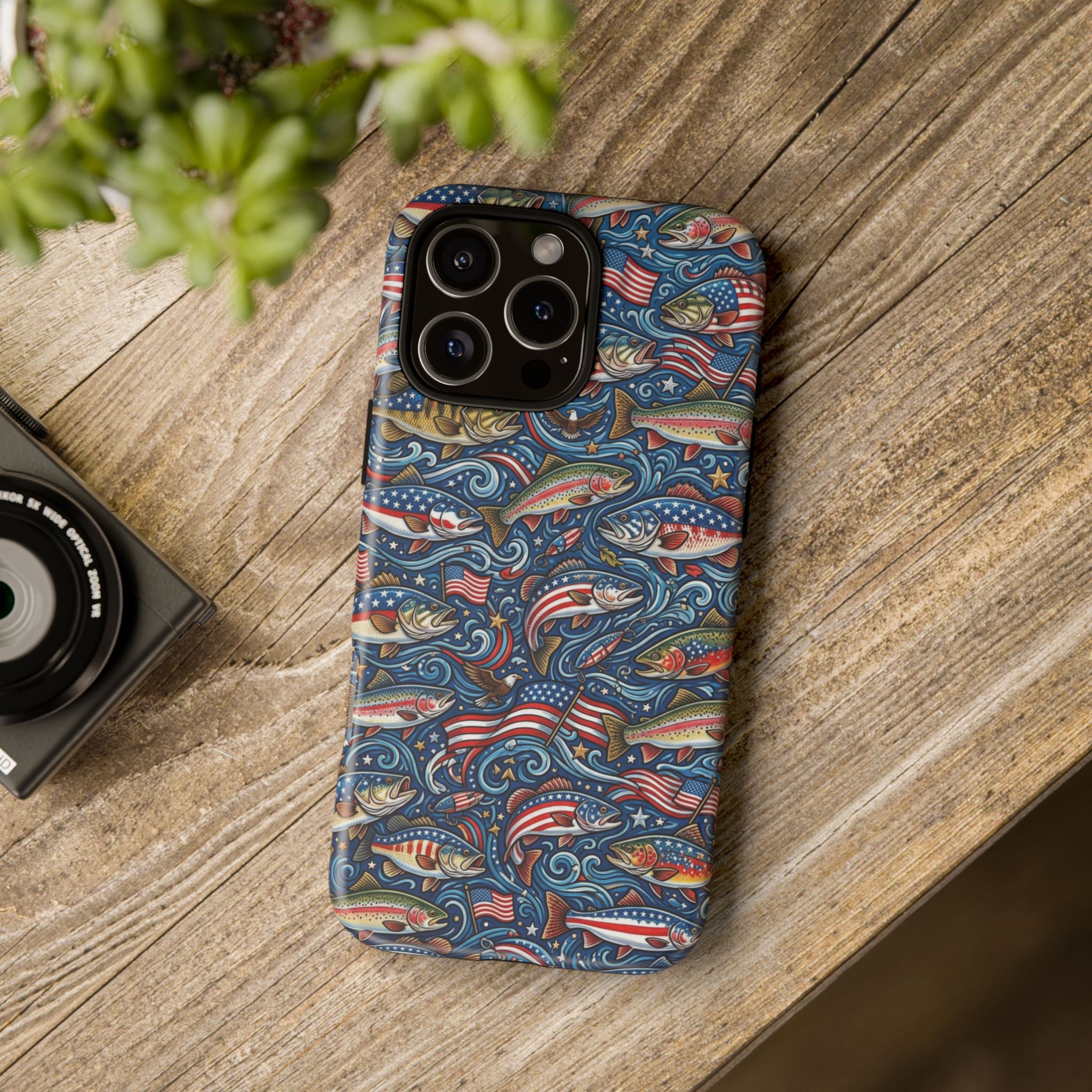 Patriotic Fishing Waters Phone Case Printify
