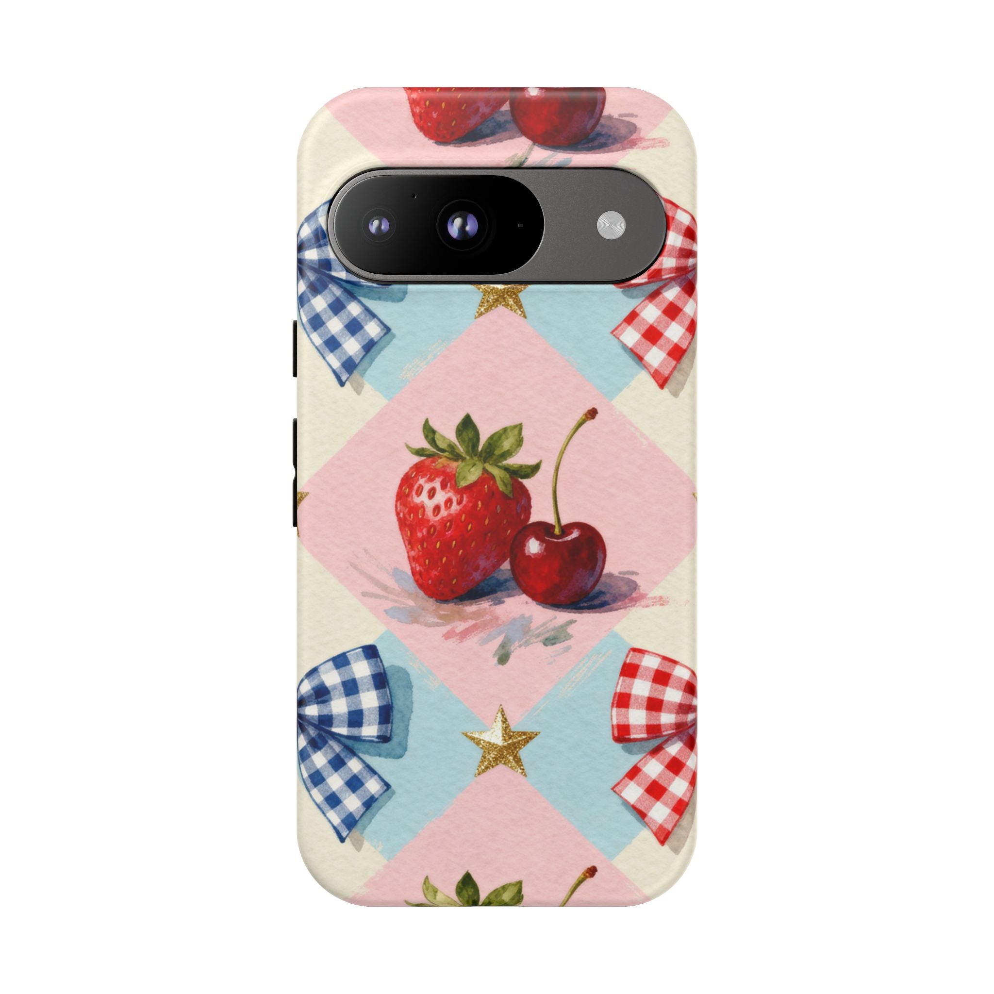 Americana Coquette Cherry Picnic Phone Case Printify