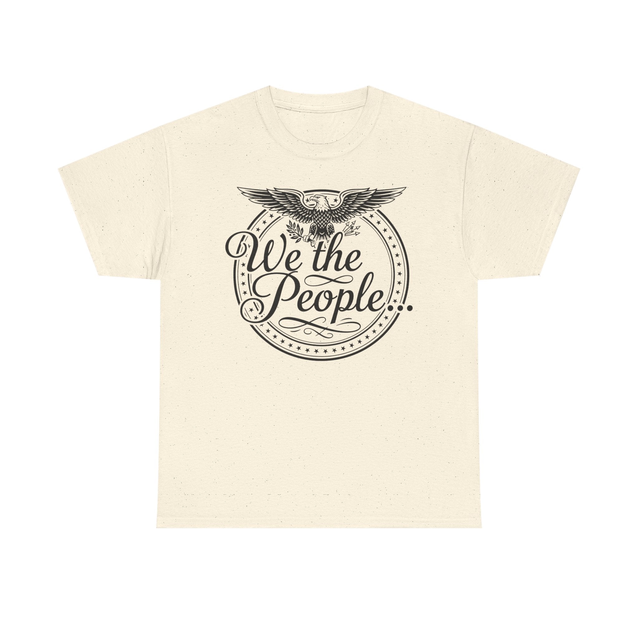 We The People Patriotic Seal T-Shirt – Light Colors Unisex Heavy Cotton Tee