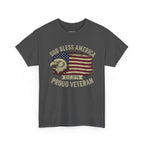 God Bless America Veterans Edition Patriotic T-Shirt – Vintage Eagle Flag Tee Printify