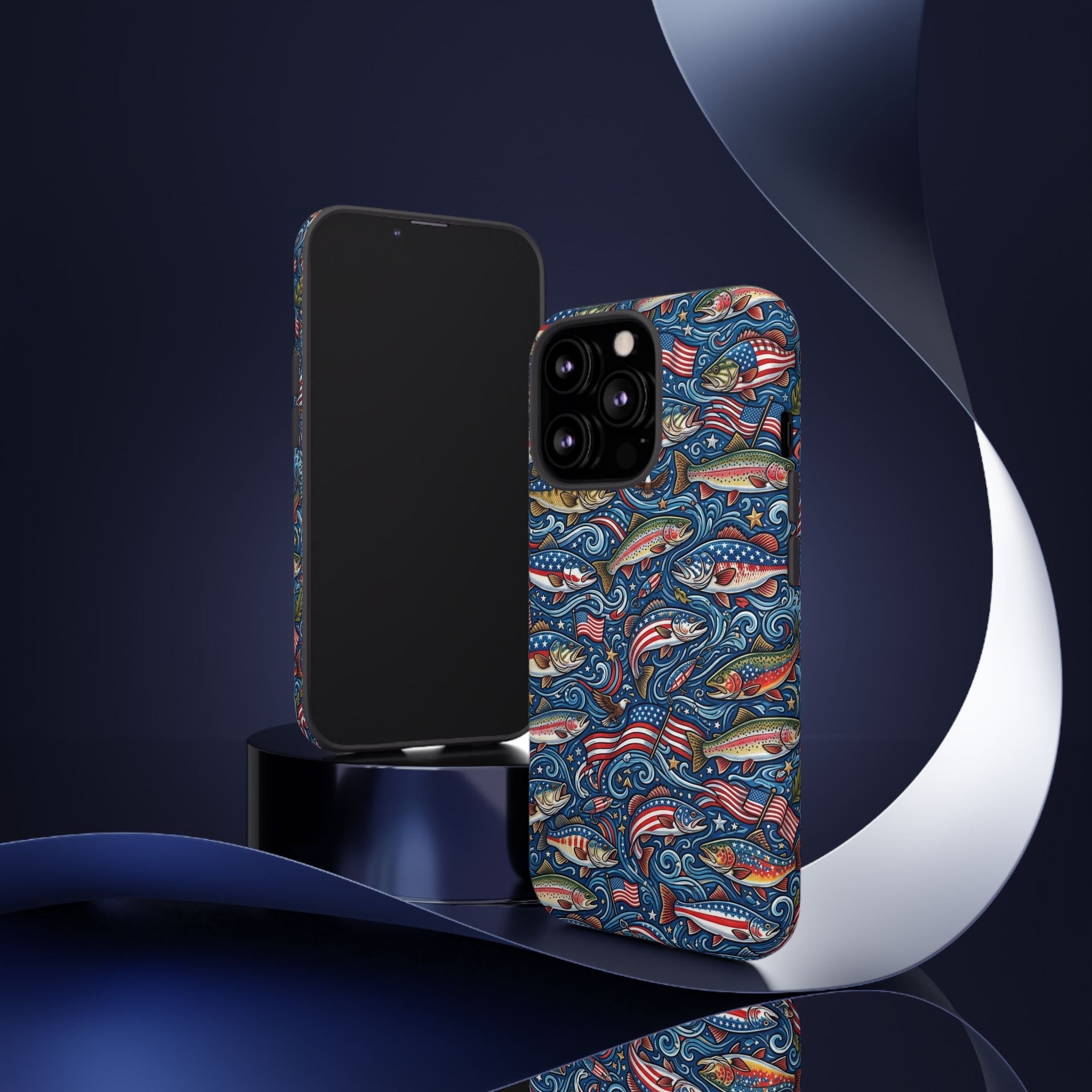 Patriotic Fishing Waters Phone Case Printify