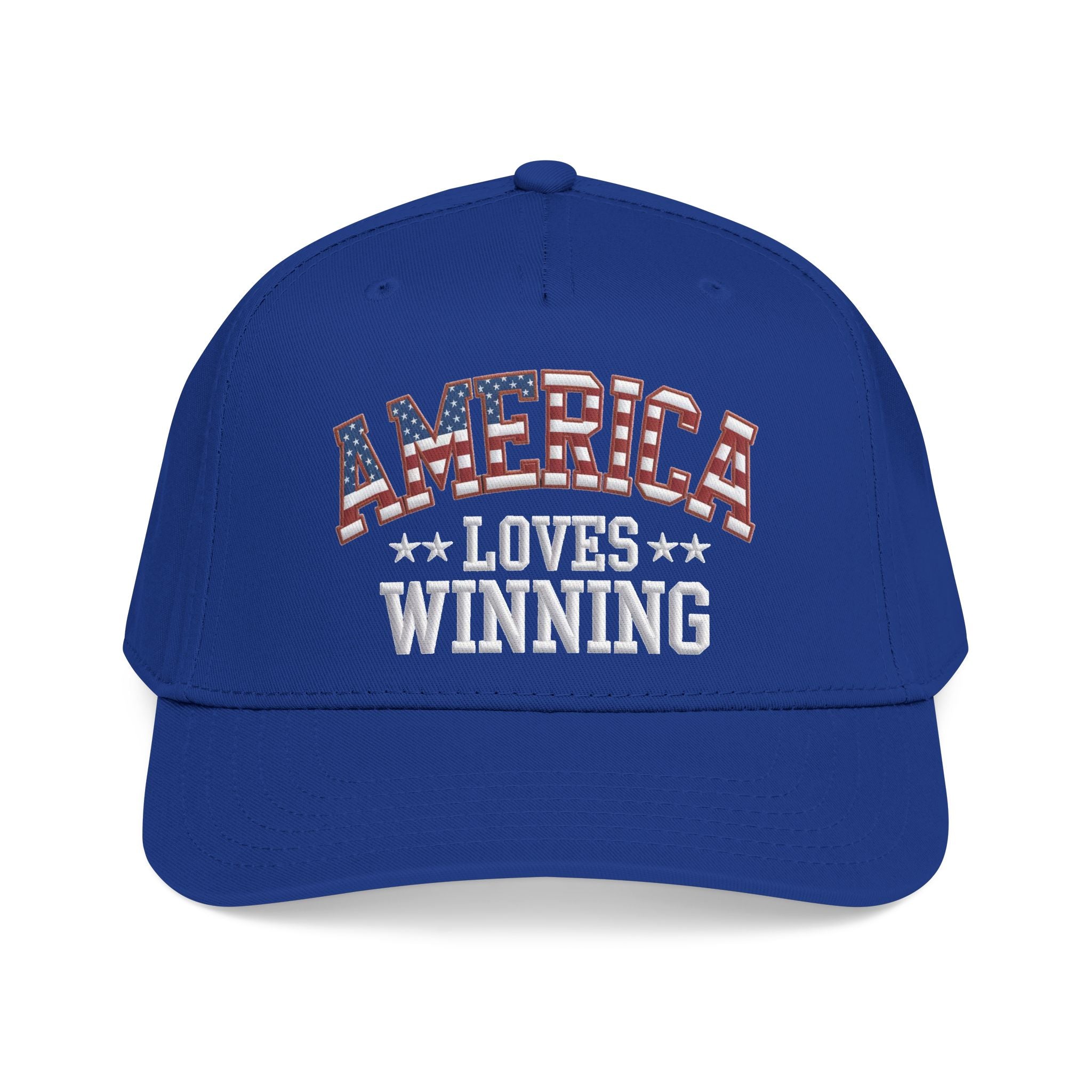 “America Loves Winning!” Patriotic Baseball Cap – American Flag Snapback Hat