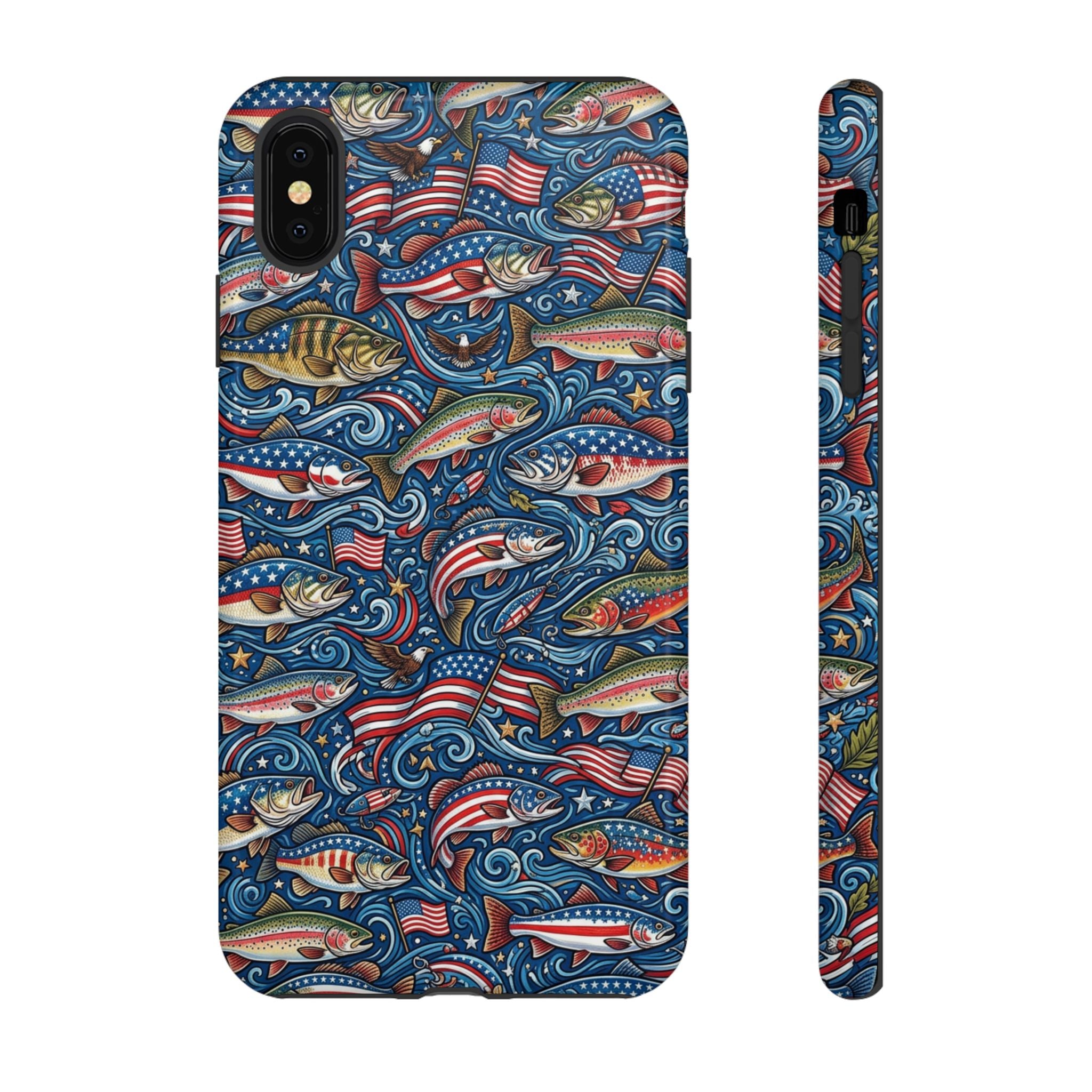 Patriotic Fishing Waters Phone Case Printify