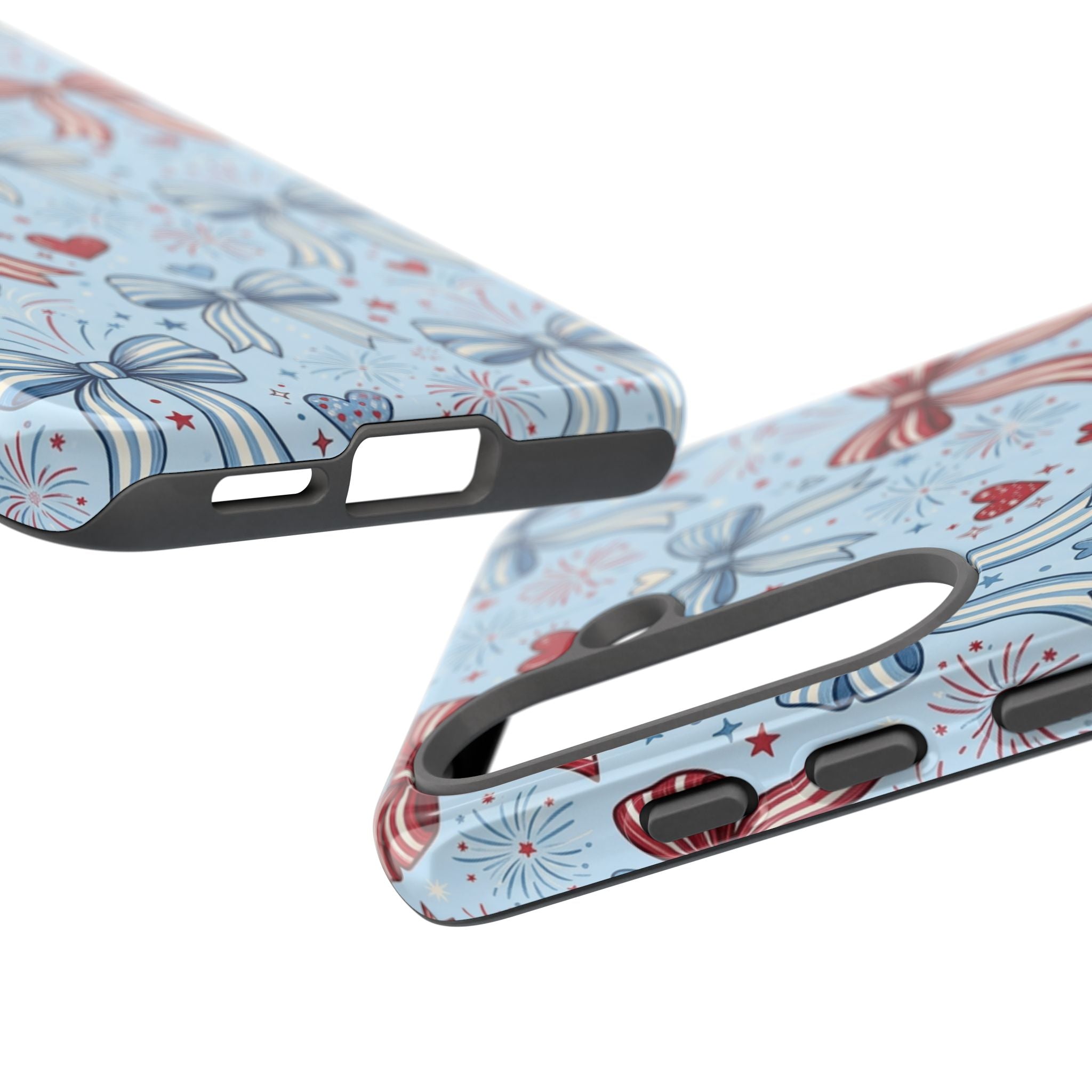 Patriotic Coquette Bows & Fireworks Phone Case Printify