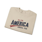 America Athletic Club Heritage Crewneck – Vintage Americana Sweatshirt Printify