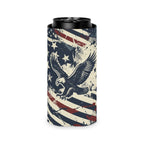 Vintage Patriotic Eagle Can Cooler Printify