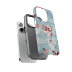 Americana Coquette Cherry Bow Phone Case Printify