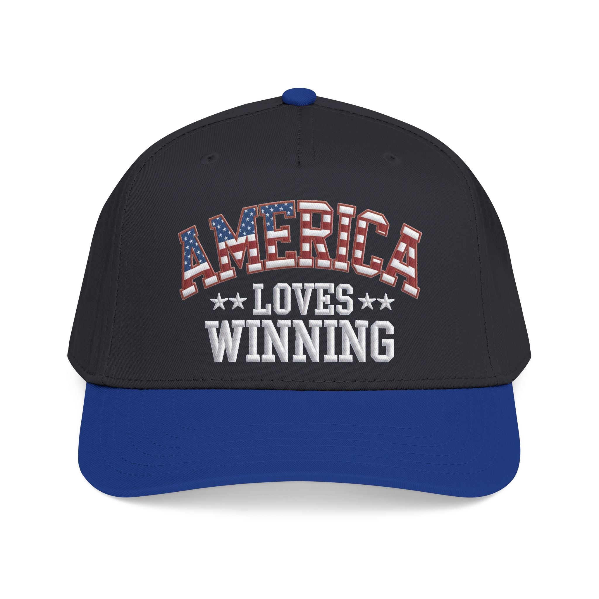 America Loves Winning Patriotic Hat – American Flag Cap
