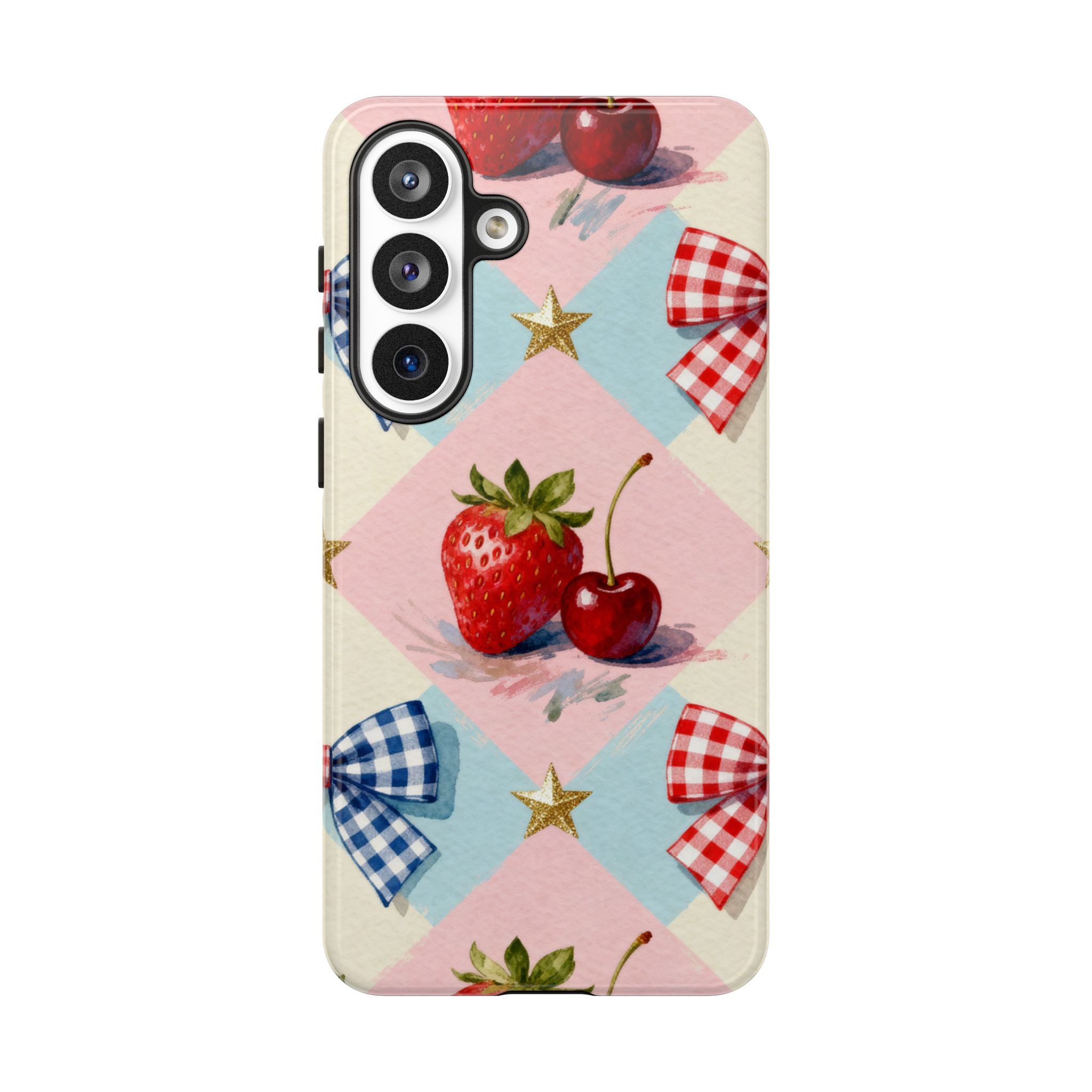 Americana Coquette Cherry Picnic Phone Case Printify