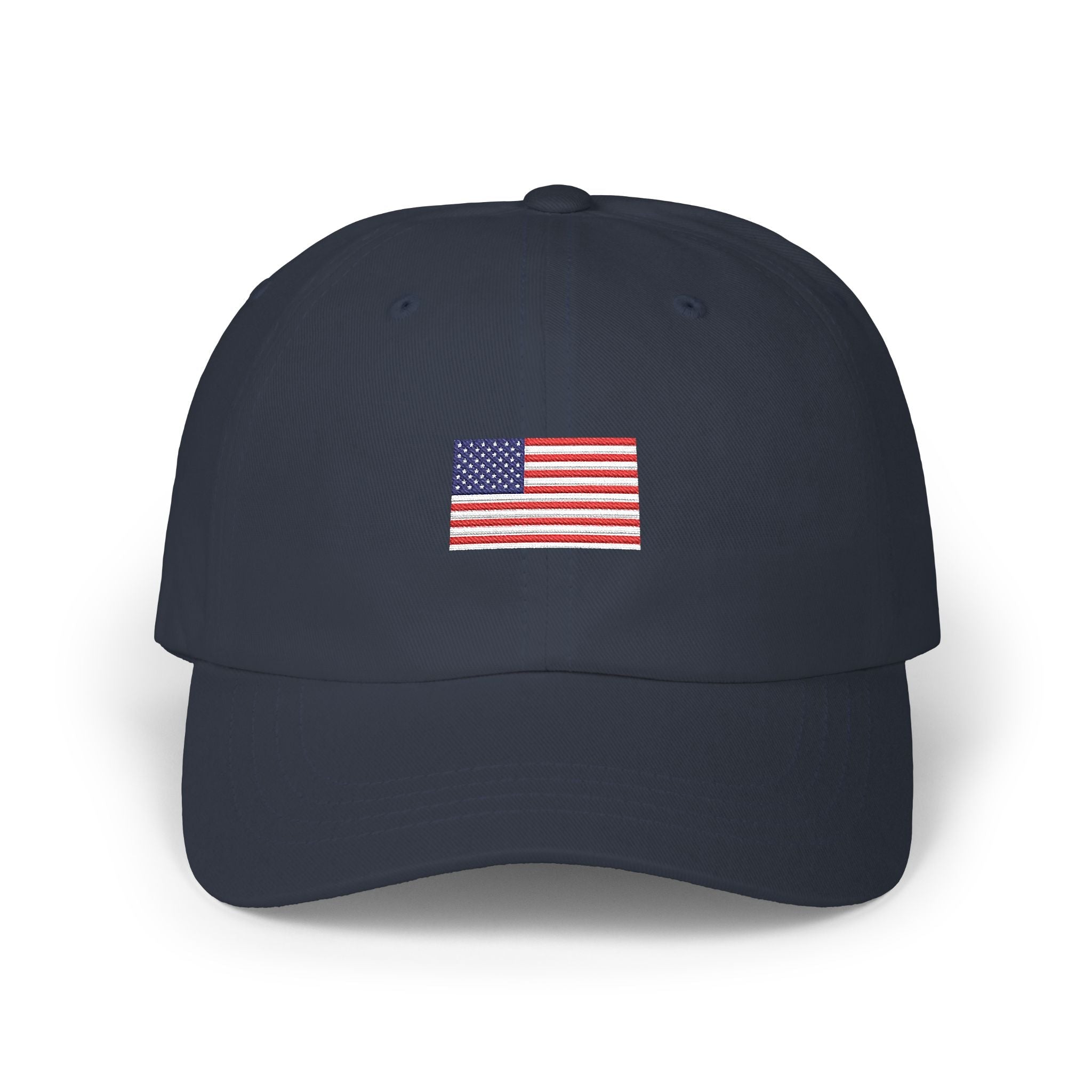 Embroidered American Flag Dad Cap — Classic Patriotic Baseball Hat Printify