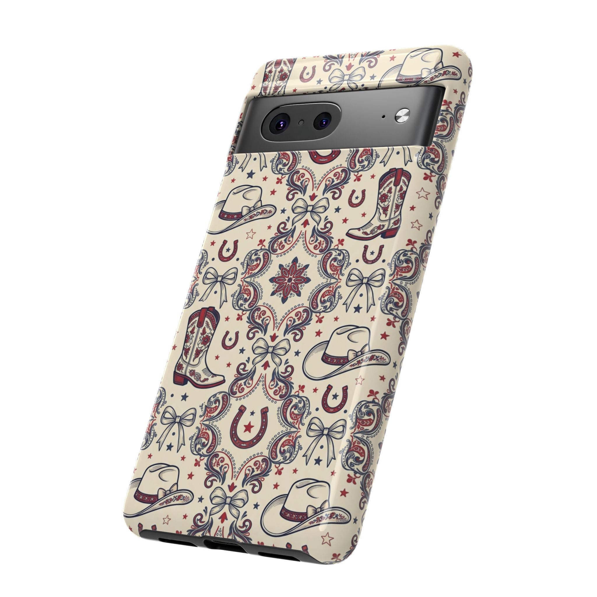 Americana Cowgirl Coquette Phone Case Printify