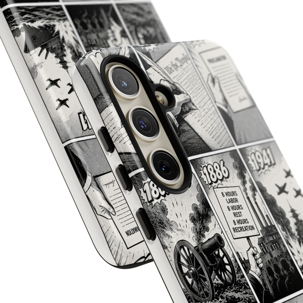America Through the Ages Comic History Phone Case Printify