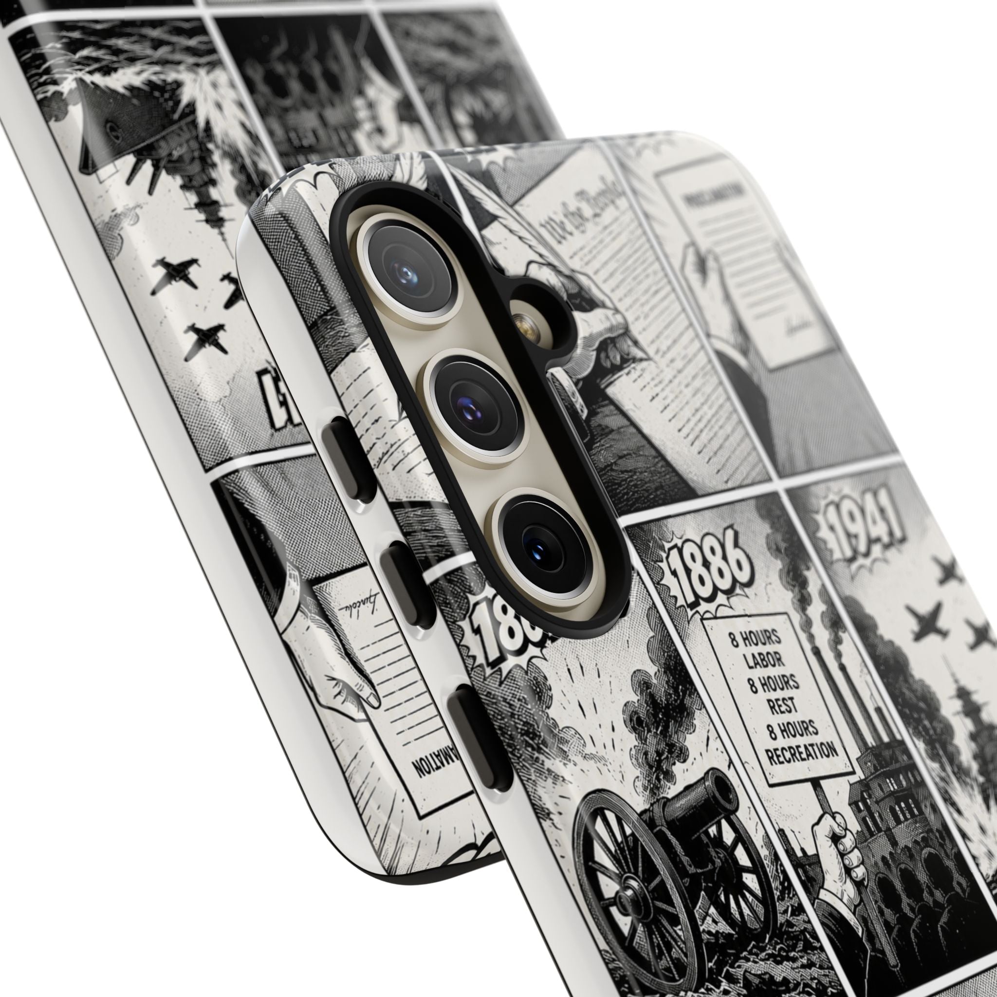 America Through the Ages Comic History Phone Case Printify