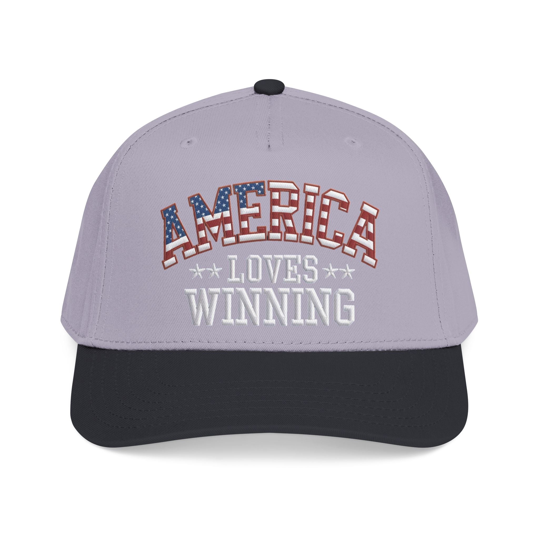 America Loves Winning Patriotic Hat – American Flag Cap