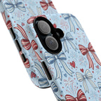 Patriotic Coquette Bows & Fireworks Phone Case Printify