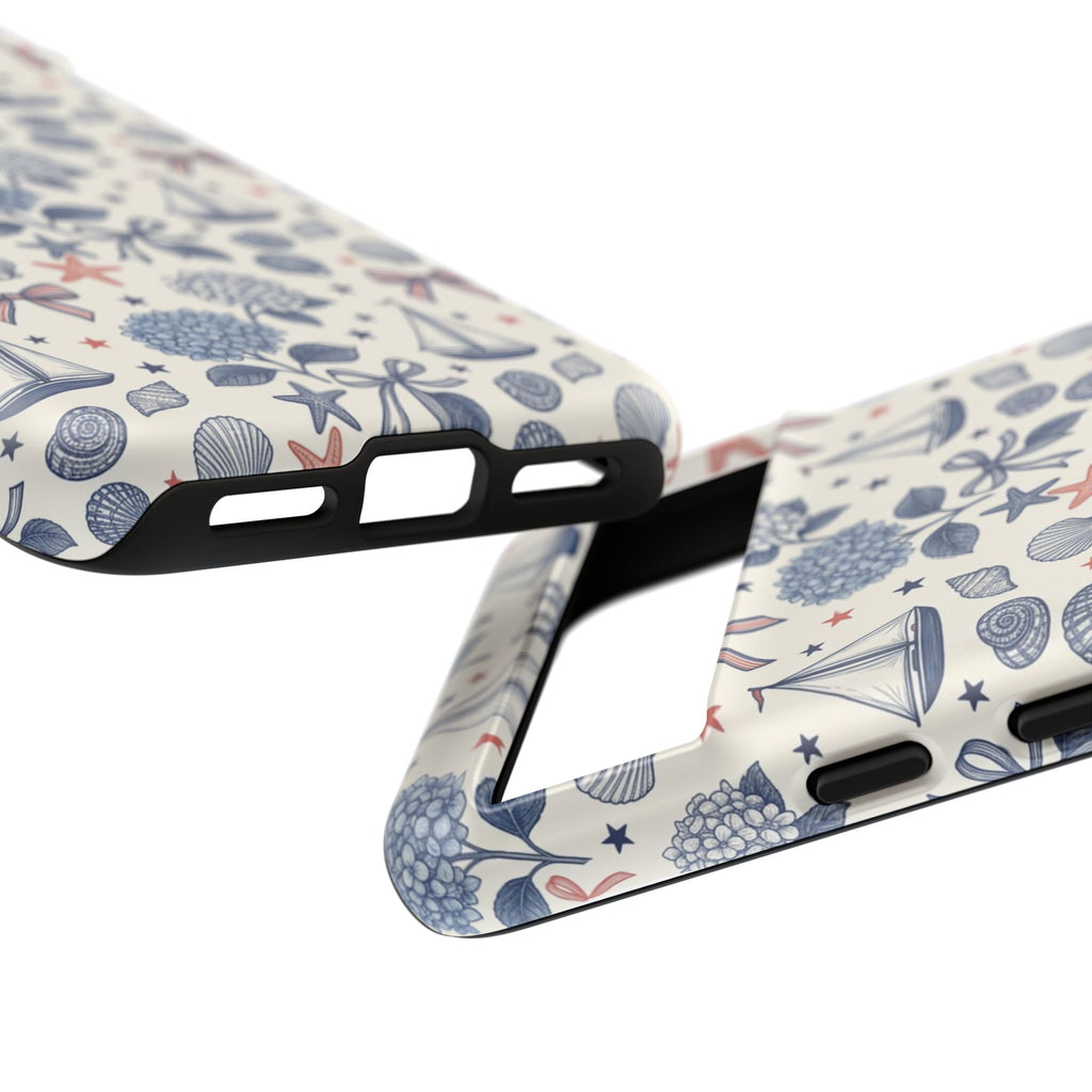 Coastal Americana Hydrangea Phone Case Printify