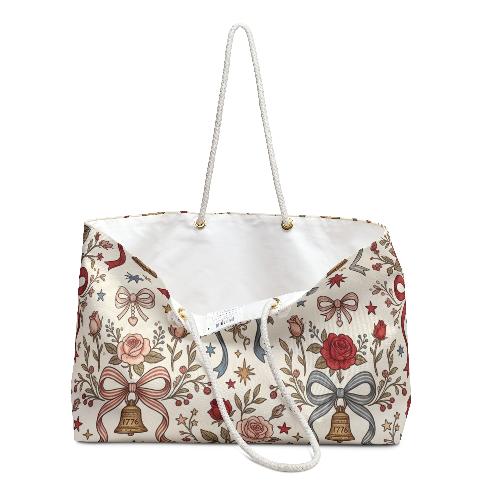 Liberty Roses & Bells Weekender Tote Printify