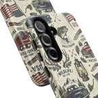 Patriotic Outdoors Phone Case – Bass Fishing & Vintage Americana Case Printify
