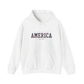 America Flower Hoodie — Floral USA Flag Sweatshirt Printify