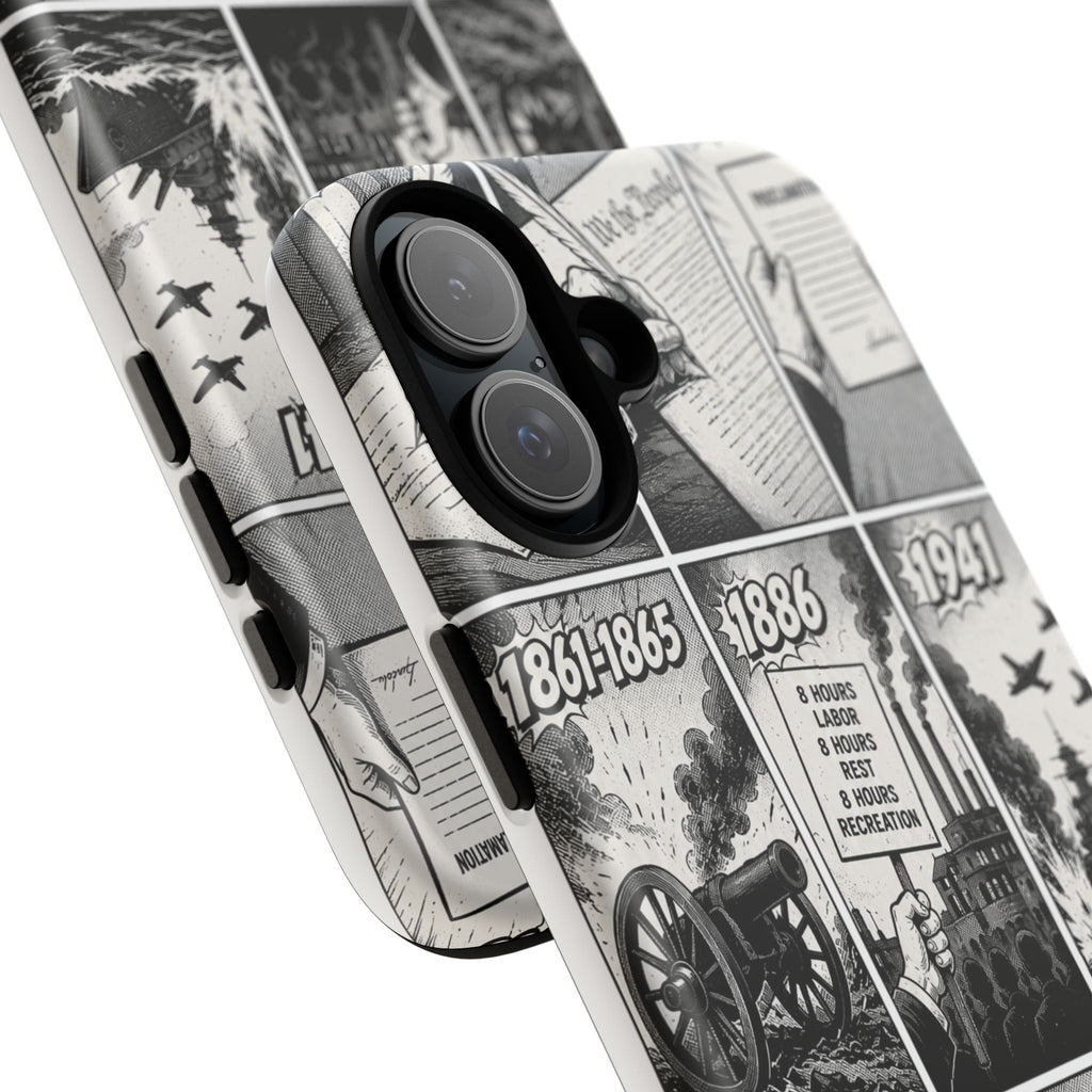 America Through the Ages Comic History Phone Case Printify