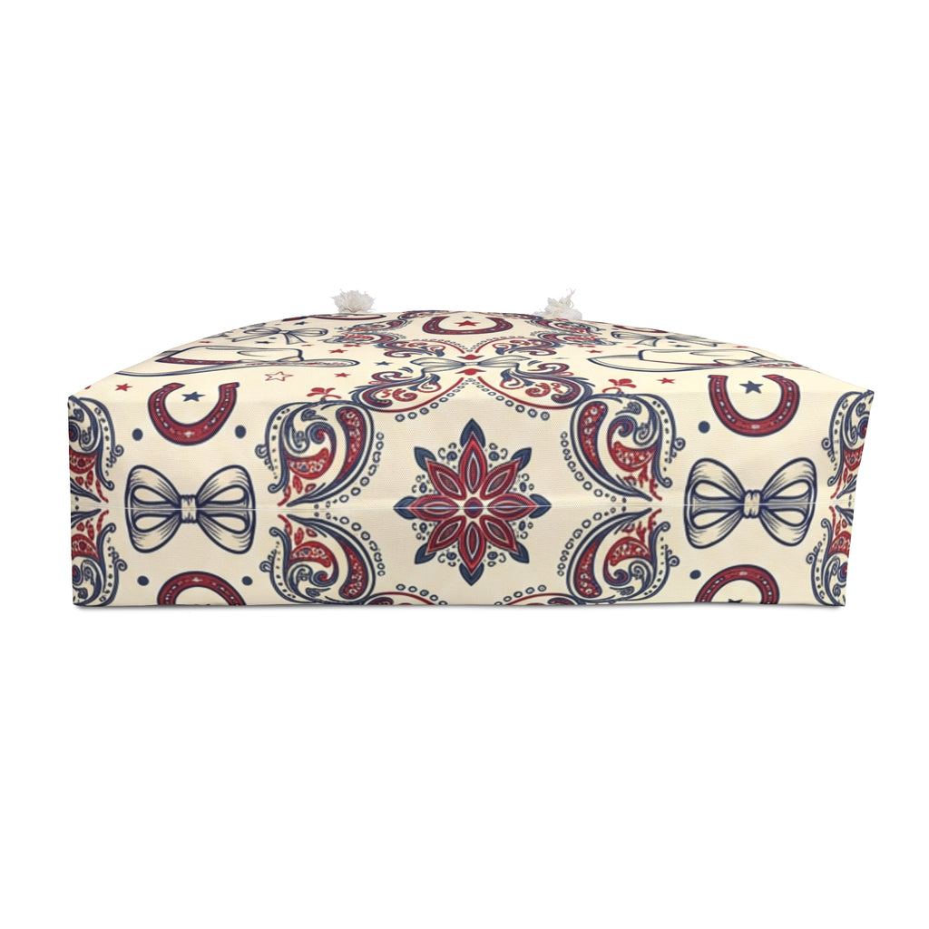Americana Cowgirl Charm Weekender Tote Printify
