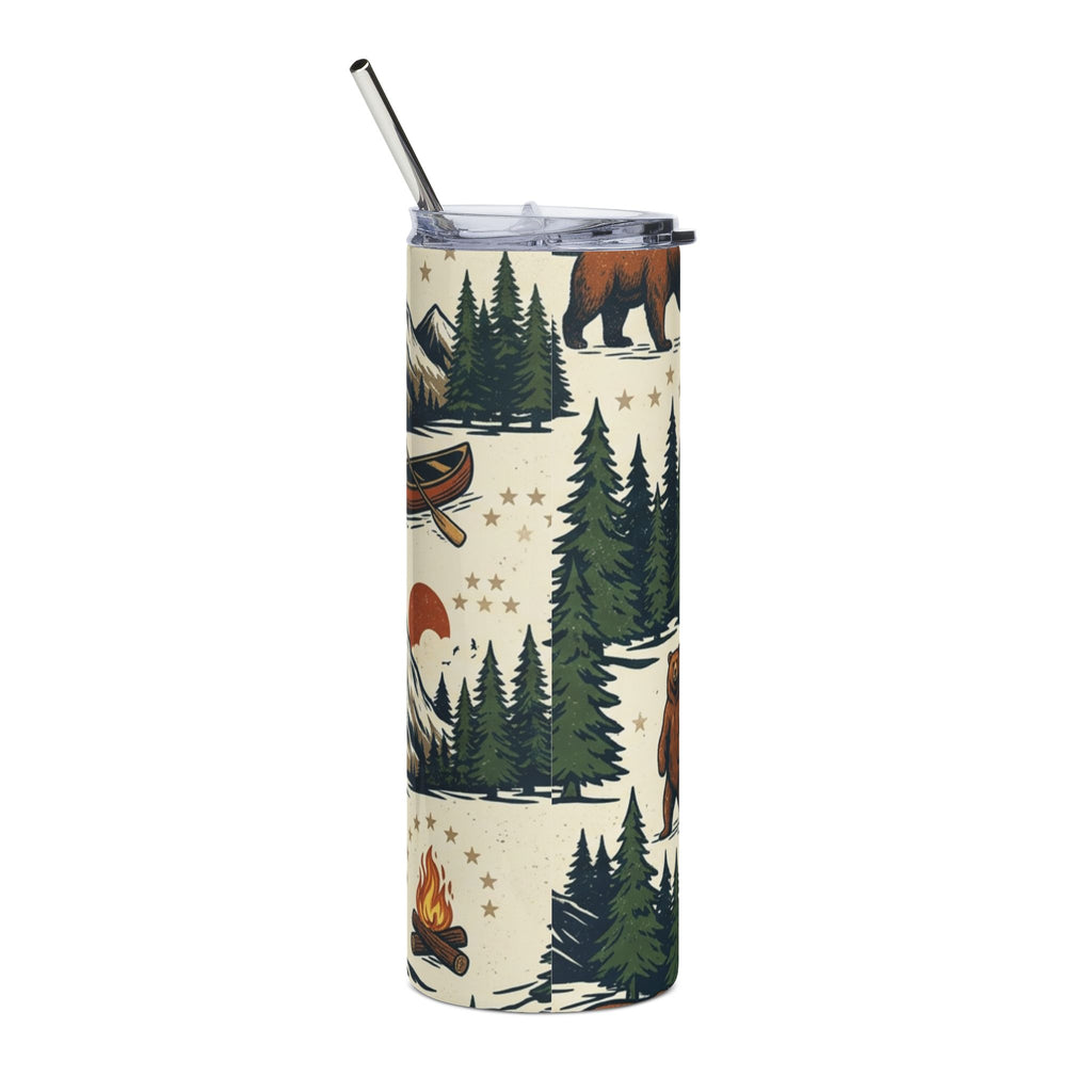 Bear Mountain 20oz Stainless Steel Tumbler Printify