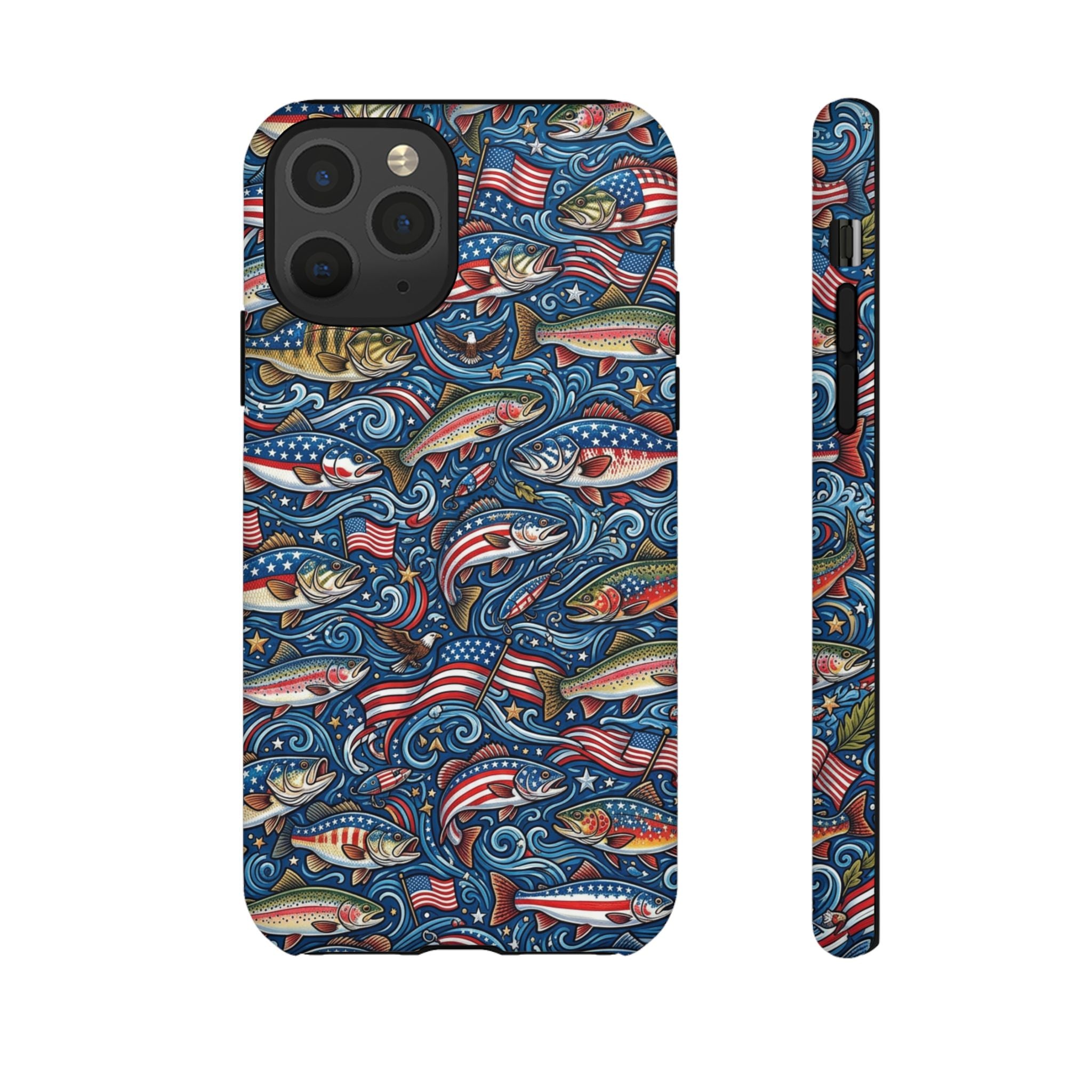 Patriotic Fishing Waters Phone Case Printify