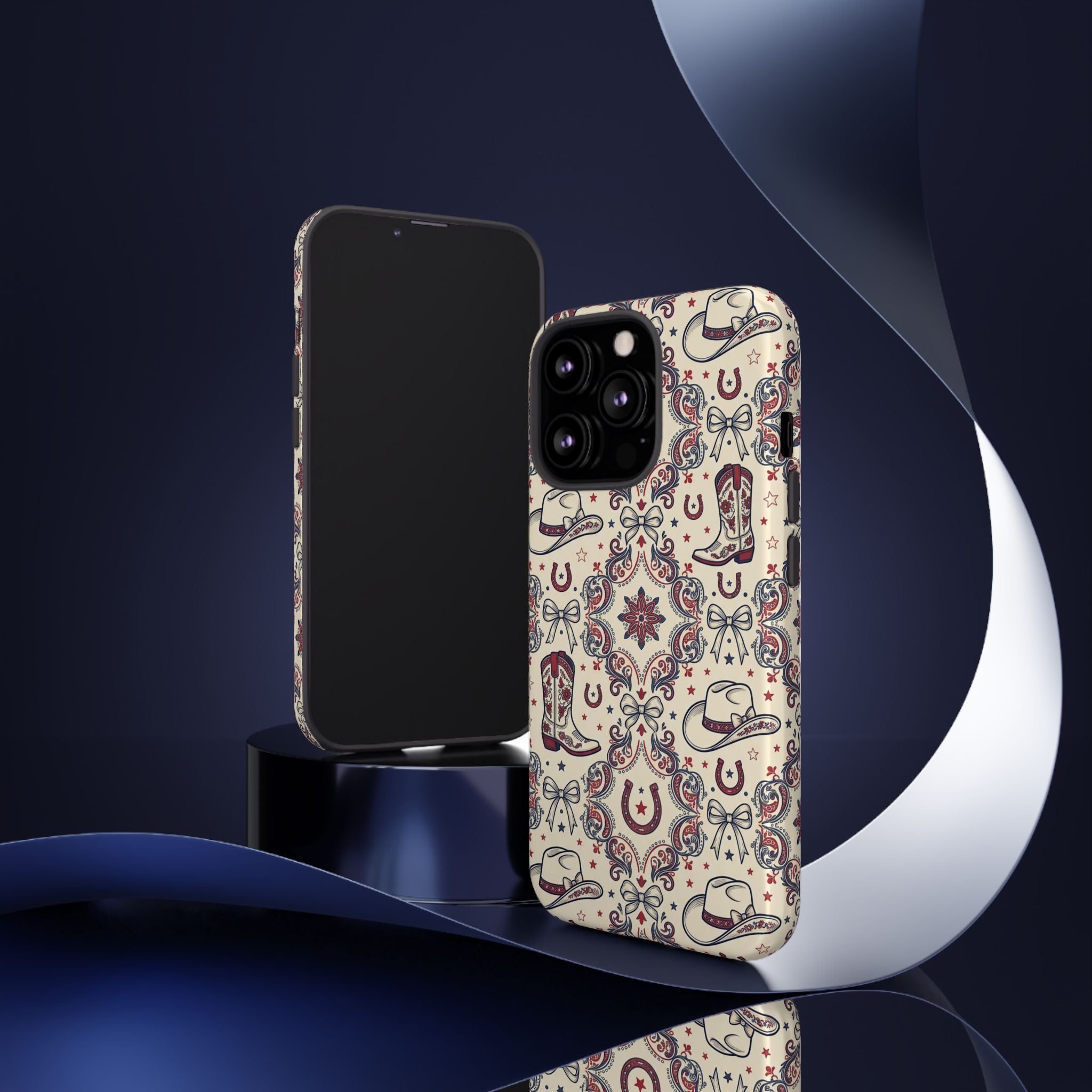Americana Cowgirl Coquette Phone Case Printify