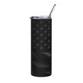 20oz Stainless Steel Tumbler — All-Black American Flag Printify