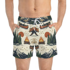 Bear Mountain Swim Trunks Printify