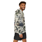 Backwoods Americana Performance Hoodie – Vintage Outdoor Adventure Hooded Shirt Printify